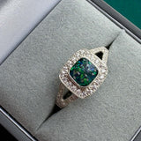 Square Cushion Ring handmade keepsake jewellery