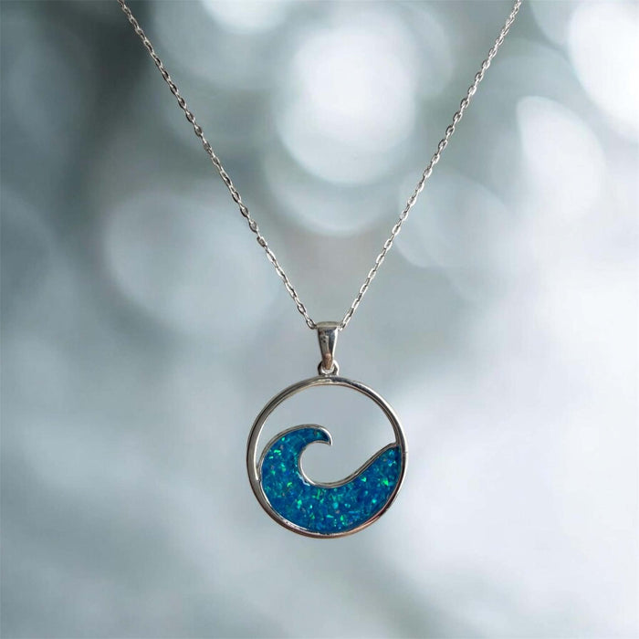 Ocean Wave Pendant handmade keepsake jewellery