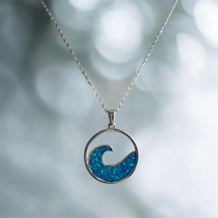 Ocean Wave Pendant handmade keepsake jewellery