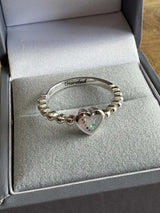 Bobble Heart Ring handmade keepsake jewellery