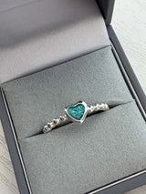 Bobble Heart Ring handmade keepsake jewellery