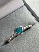 Bobble Heart Ring handmade keepsake jewellery