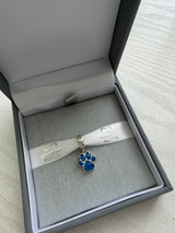Dangling Pawprint Charm handmade keepsake jewellery