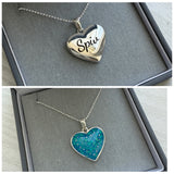 Devoted Heart Pendant handmade keepsake jewellery
