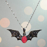 Wings of Twilight Bat Pendant handmade keepsake jewellery