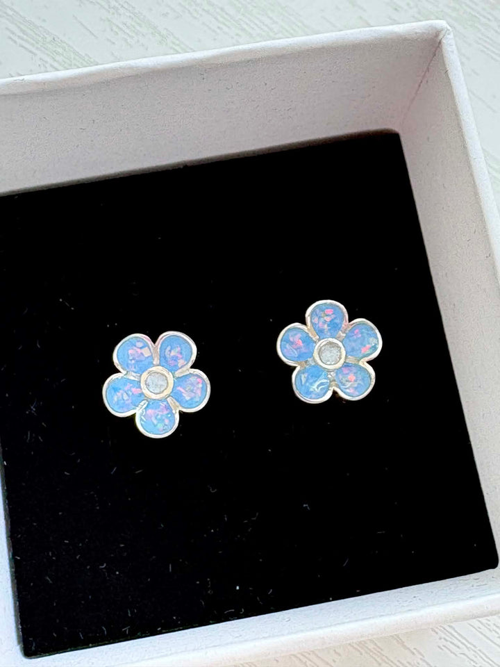 Forget-Me-Not Earrings handmade keepsake jewellery
