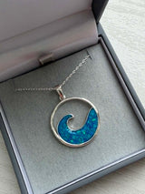 Ocean Wave Pendant handmade keepsake jewellery