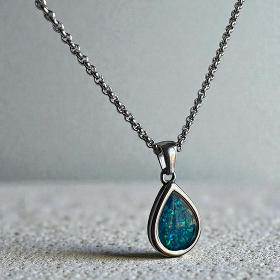 Sweet Memories Teardrop Pendant Stainless Steel