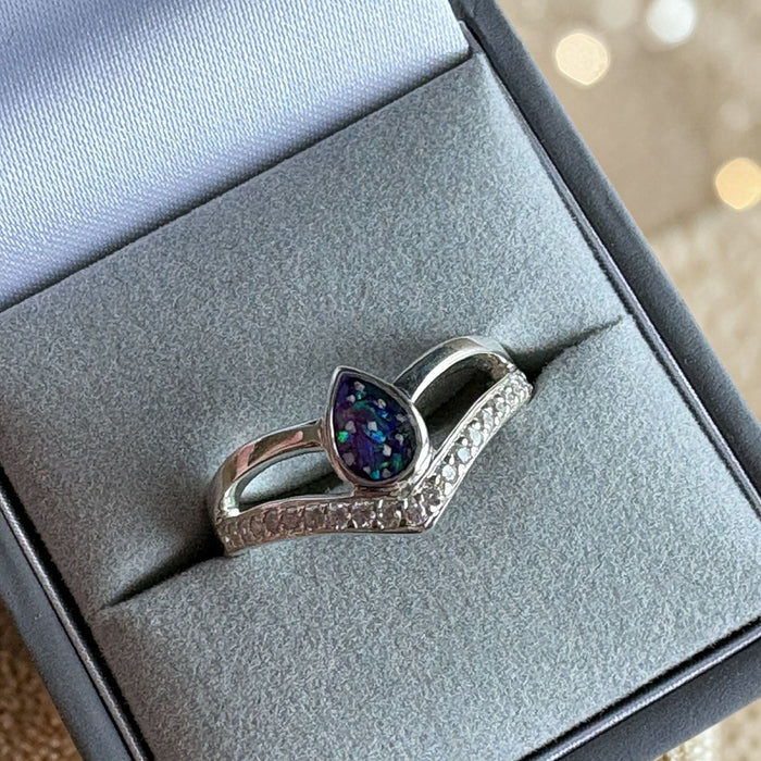 Penelopi Pear Ring handmade keepsake jewellery