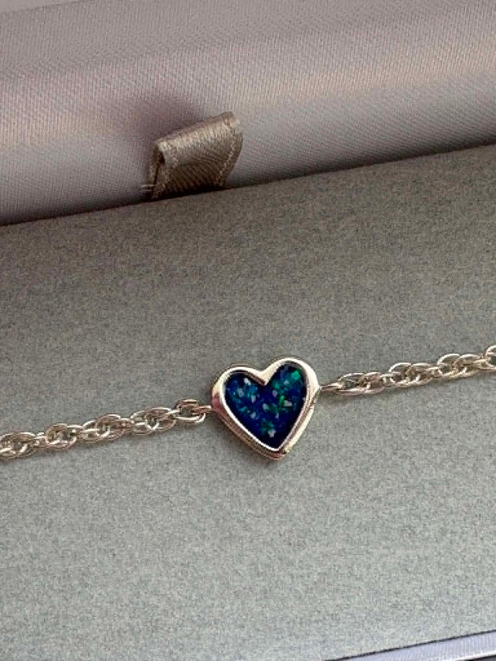 Mini Bubble Heart Bracelet handmade keepsake jewellery