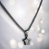 Sweet Keepsake Star Pendant Stainless Steel handmade keepsake jewellery