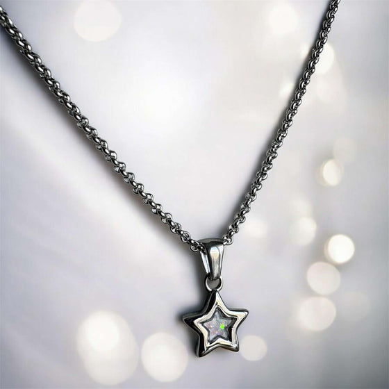 Sweet Memories Star Pendant Stainless Steel