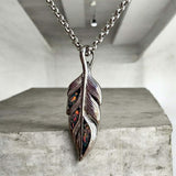 Whispering Feather Stainless Steel Pendant handmade keepsake jewellery