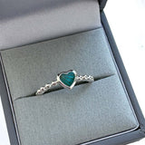 Bobble Heart Ring handmade keepsake jewellery