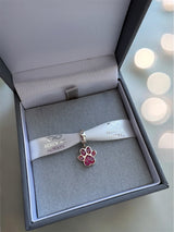Dangling Pawprint Charm handmade keepsake jewellery