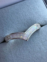 Sparkling Wishbone Ring handmade keepsake jewellery