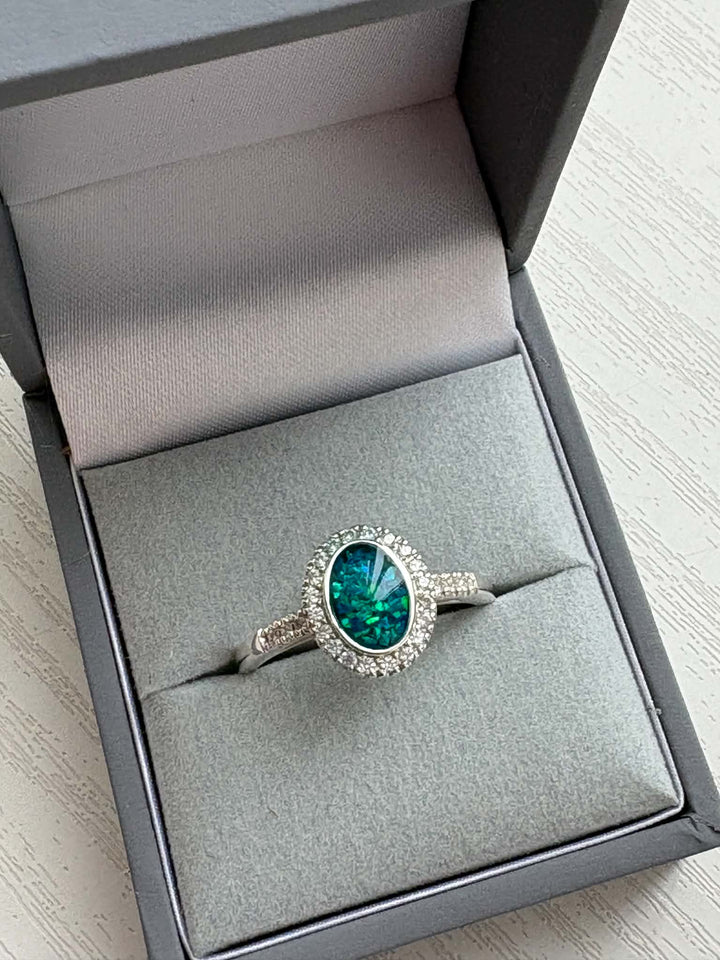 Oval CZ Maria Ring handmade keepsake jewellery