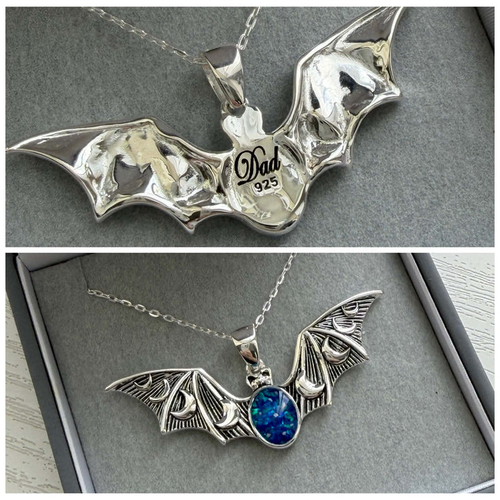 Wings of Twilight Bat Pendant handmade keepsake jewellery