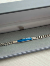 Mens Solid Silver Curb Bracelet (Engraveable) handmade keepsake jewellery
