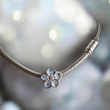 Forget Me Not Sparkling Charm handmade keepsake jewellery