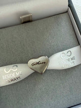 Crossover Heart Stainless Steel Charm, suitable for 2 sets of . handmade keepsake jewellery