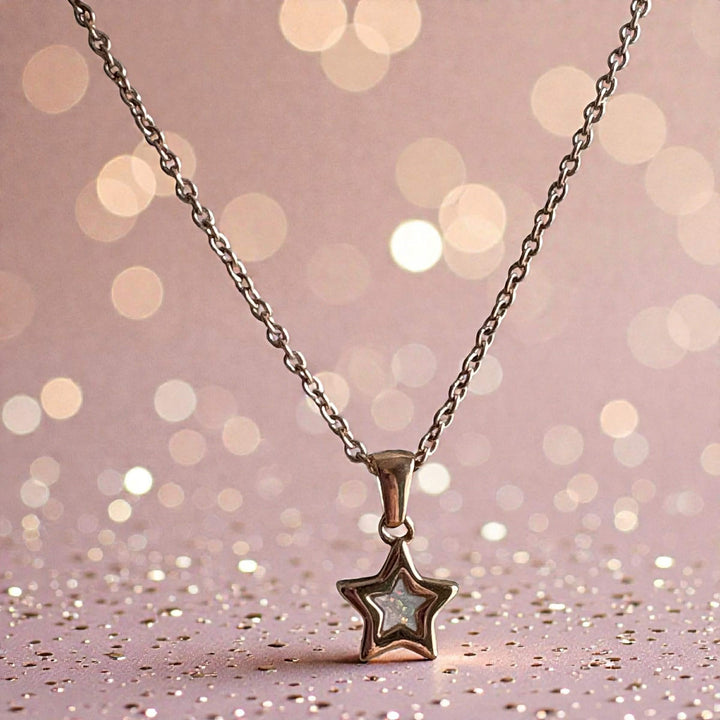 Sweet Keepsake Star Pendant 18ct Rose Gold PVD handmade keepsake jewellery