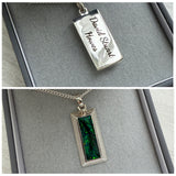 Mens Heritage Bar Pendant handmade keepsake jewellery