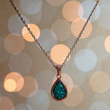 Sweet Keepsake Teardrop Pendant 18ct Rose Gold PVD handmade keepsake jewellery
