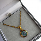 Forever Circle Pendant 18ct Rose Gold PVD handmade keepsake jewellery