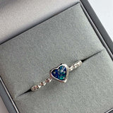 Bobble Heart Ring handmade keepsake jewellery
