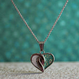 Crossover Heart Stainless Steel Pendant, suitable for 2 sets of . handmade keepsake jewellery