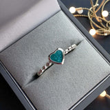 Bobble Heart Ring handmade keepsake jewellery
