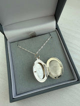 Everlasting Keepsake Oval Locket Pendant handmade keepsake jewellery