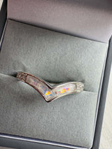 Sparkling Wishbone Ring handmade keepsake jewellery
