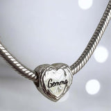Feather Heart Charm handmade keepsake jewellery