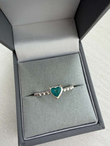 Bobble Heart Ring handmade keepsake jewellery