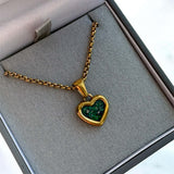 Sweet Keepsake Heart Pendant 18ct Gold PVD handmade keepsake jewellery