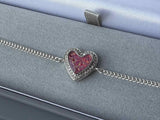 Sparkling Heart Bracelet handmade keepsake jewellery
