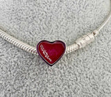 Sweet Keepsake Heart Charm Stainless Steel handmade keepsake jewellery