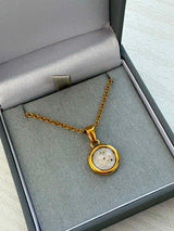 Forever Circle Pendant 18ct Rose Gold PVD handmade keepsake jewellery