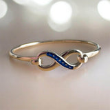 Silver Infinity Bangle handmade keepsake jewellery