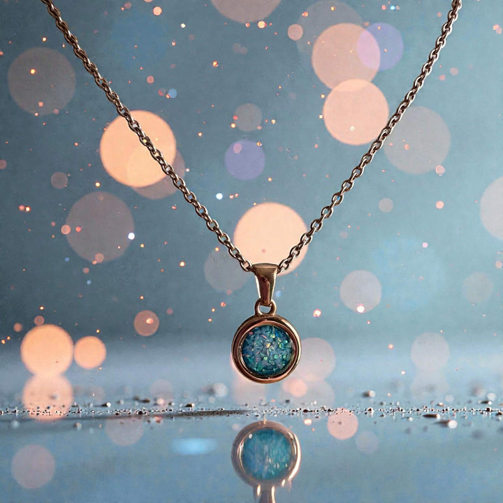 Forever Circle Pendant 18ct Rose Gold PVD handmade keepsake jewellery