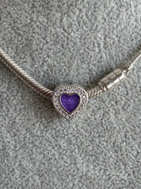 Sparkling Heart Charm handmade keepsake jewellery