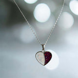 Twin Love Heart Pendant, suitable for 2 sets of . handmade keepsake jewellery