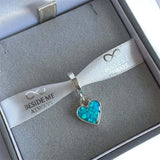 Dangling Heart Charm. handmade keepsake jewellery