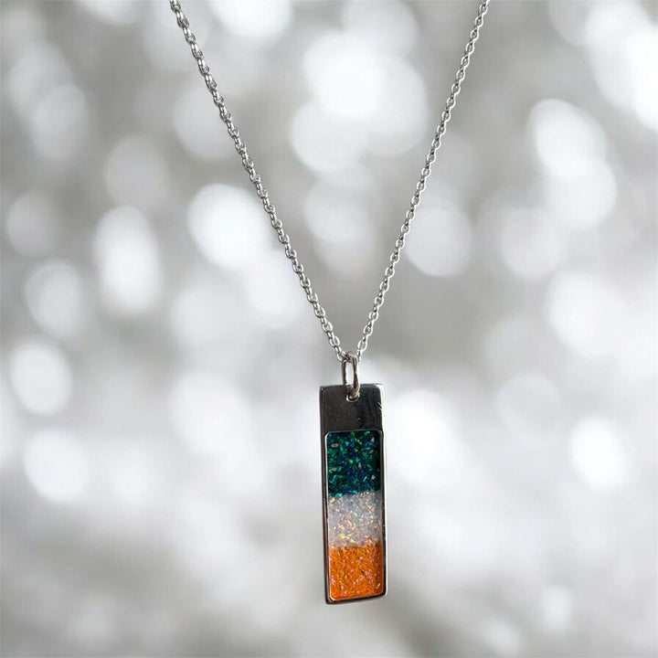 Mens Oblong Pendant handmade keepsake jewellery