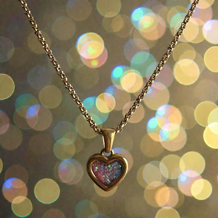 Sweet Keepsake Heart Pendant 18ct Gold PVD handmade keepsake jewellery