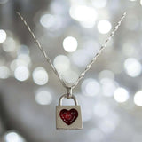 Heart Lock Pendant handmade keepsake jewellery