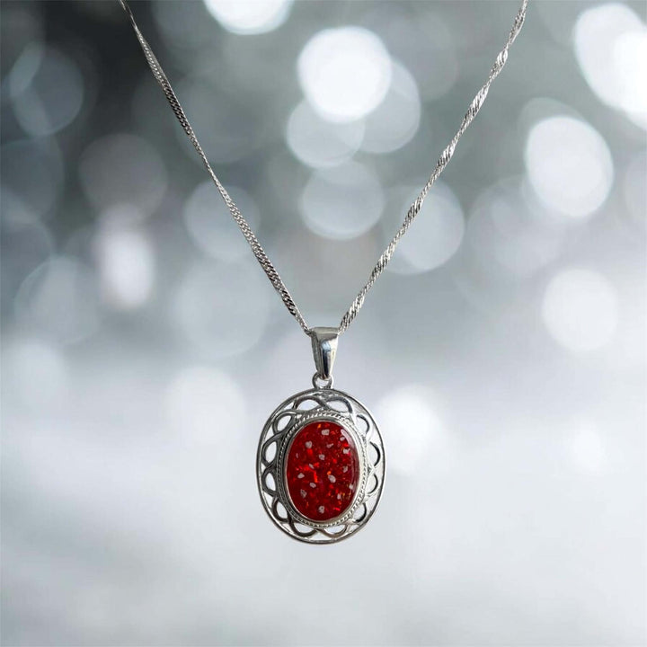 Celtic Oval Pendant handmade keepsake jewellery
