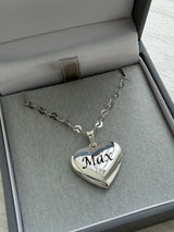 Devoted Heart Pendant handmade keepsake jewellery